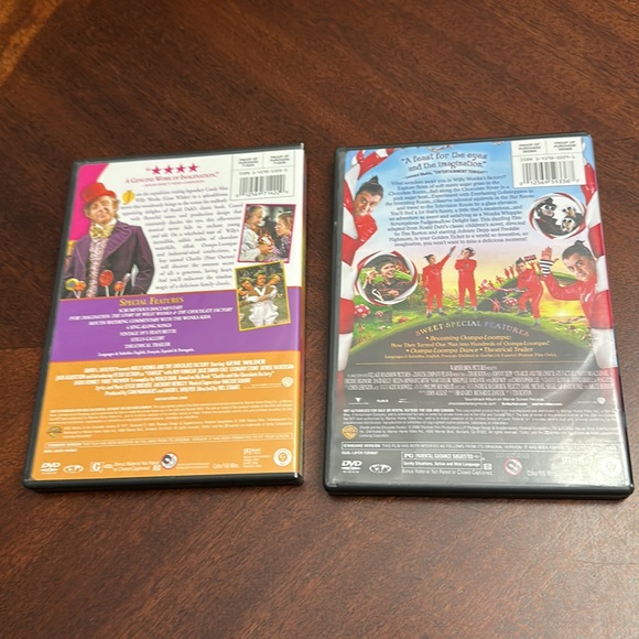 2💕WILLY WONKA Charlie & the Chocolate Factory DVDs Depp - Picture 4 of 5